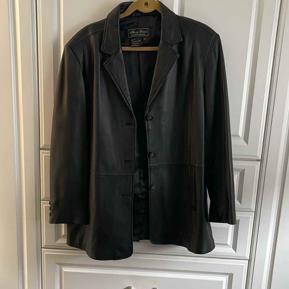 Jenny Lewis Classic Luxuries black leather jacket